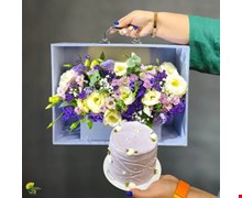 باکس گل و کیک تولد کد 6